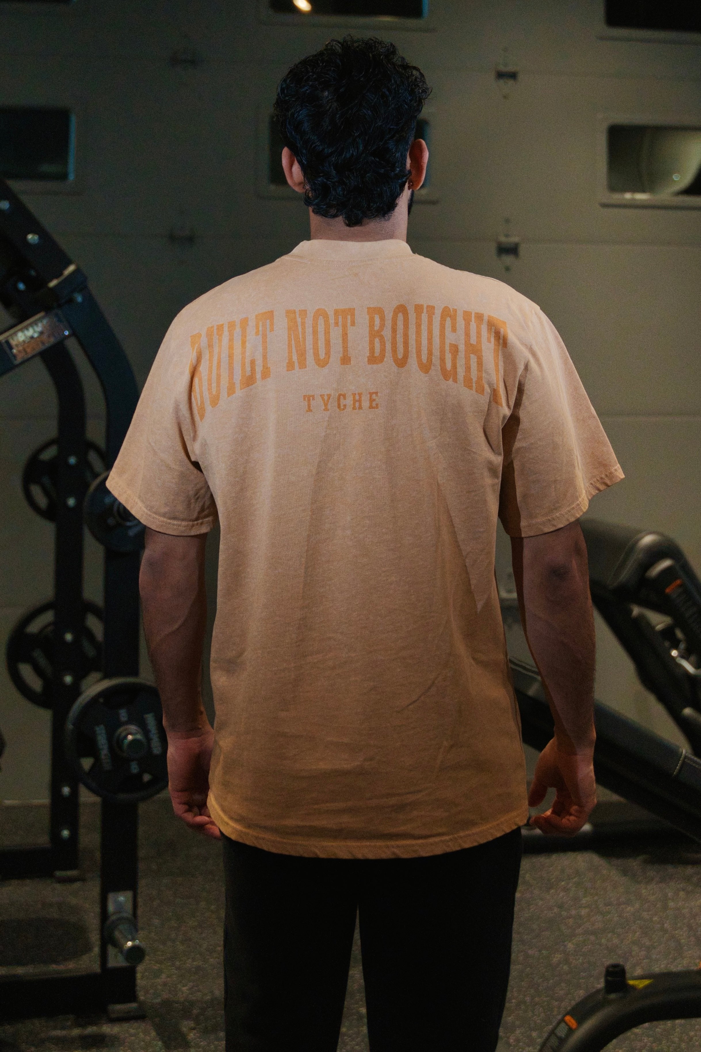 BUILT NOT BOUGHT TEE - MUSTARD